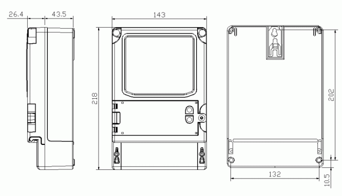ODM IoT основал умный трехфазный стандарт 9 решения IEC62053-21 счетчика энергии