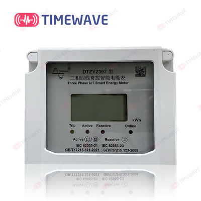 Счетчик энергии беспроводное 220V LoRaWAN цифрового дисплея LCD 3 соединенного сразу участка