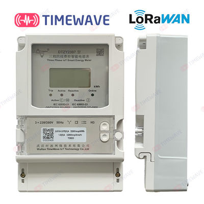 IoT метр LoRaWAN электричества 3 участков с анализом данных в реальном времени и визуализированием